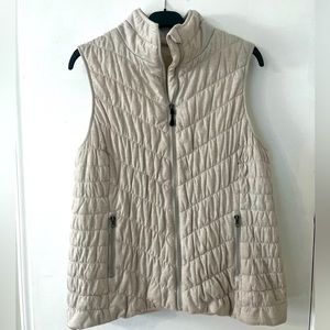 Quilted Vest Off White